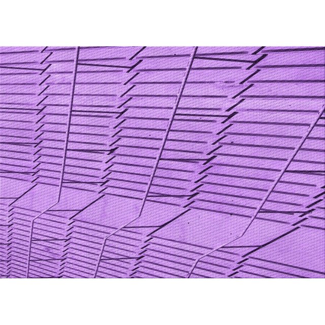 Ahgly Company Machine Washable Indoor Rectangle Transitional Violet Purple Area Rugs, 2' x 3'