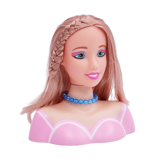 Kidstoy Easter Toys Doll Head for Hair Styling Doll Head for Girls Hair Styling Deluxe Hairstyle Hair Makeup Doll Toys Hairdresser Pretend Play Game Hair Styling Head Kit 24ml Learning Toys