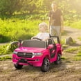 thumbnail image 2 of Qaba 12V Electric Car for Kids, Licensed Toyota Kids Electric RC Car, Toddler Ride on Toys Gift, Pink, 2 of 10