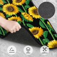 thumbnail image 3 of Kdxio Tournesol 1 Imprimé Tapis de Sol pour Voiture Universel SUV avant Arrière Tapis de Sol Ensemble Complet 4 Pcs avec Dos en Caoutchouc Antidérapant Accessoires de Voiture pour la Plupart des Voitures, 3 of 7