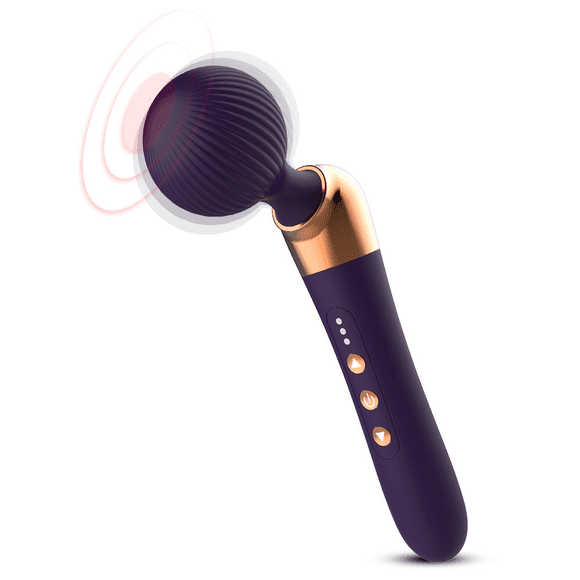 Powerful handheld massage wand magic massage wand -10 modes, 5 speeds, waterproof, women's cordless wand massager, men's full body relaxation, USB magnetic charging, suitable for fitness enthusiasts