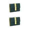 thumbnail image 1 of pitrice Leather Women Purse Rectangular Trifold for Zipper Hasp Stylish Card Holder Photo Folder Wallet Notecase Birthday Gift Green 2Set, 1 of 6
