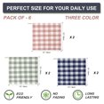 thumbnail image 4 of Unique Bargains 6PCS Cotton Kitchen Tea Towel Set Lattice Pattern, 4 of 9