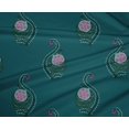 thumbnail image 4 of oneOone Polyester Lycra Feuilles & Imprimé Floral Bloc Tissu BTY 56 Pouces de Large, 4 of 4