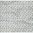 thumbnail image 4 of oneOone Tissu Popeline Sergé Coton Bio Imprimé Poisson Squelette Océan au Mètre 42 Pouces de Large, 4 of 4