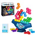 thumbnail image 1 of Tetris Puzzle Board Game Stacking Tower Toy For Kids Balance Building Block Game Parent-Child Interactive Tabletop Activity With 16 Pieces Educational Brain Teaser 0.48 Lbs, 1 of 9
