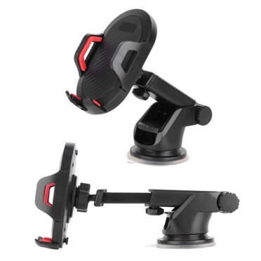 Windshield Phone Holder, Adjustable Long Arm Strong Car Phone Mount Ultra Stable Easy Clamp  For Dashboard