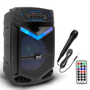 Pyle 15 Haut-parleur audio portable Bluetooth de pouce avec batterie rechargeable
