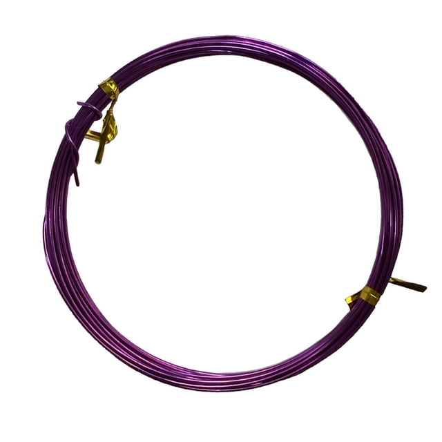 Maoww Craft Wires DIY Handicrafts Braided Thread Good Flexibility Durable Shiny Jewelry Lines Exquisite Design for Sculpturing Purple