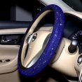 thumbnail image 4 of Car Bling Steering Wheel Cover for Women Girls, 15 Inch Universal Red Crystal Rhinestone Diamonds Bling Bling Accessories Anti-Slip Wheel Protector, 4 of 7