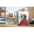 thumbnail image 2 of Ahgly Company Tapis Rectangulaire Rouge Lavable en Machine, 4 Pieds x 6 Pieds, 2 of 7