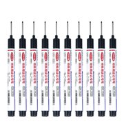 Binwennn Pens And Pen And Pencil in One Heavy Pens for Tricks 10PCS Long Head Deep Hole Marker Pens 20mm Deep Reach Markers Long Nose Marker Construction Markers Marking Tool Markers Carpenter Ink
