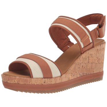 Sperry Women's Kennedy Plushwave Wedge Sandal, TAN, 7