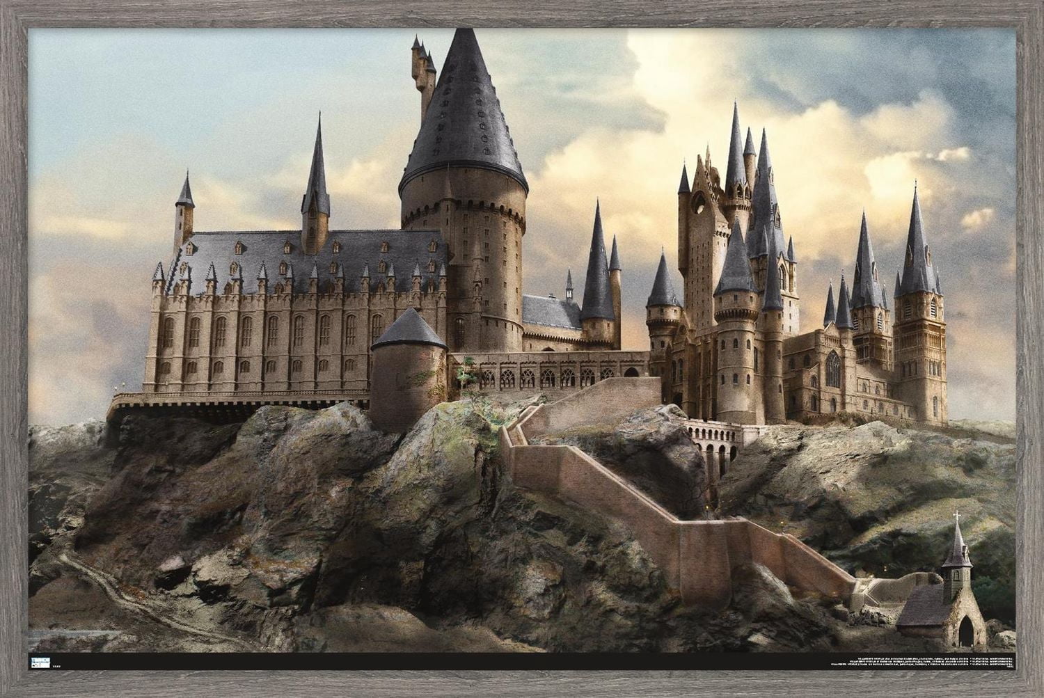 The Wizarding World: Harry Potter - Hogwarts at Sunrise Wall Poster, 22.375" x 34"