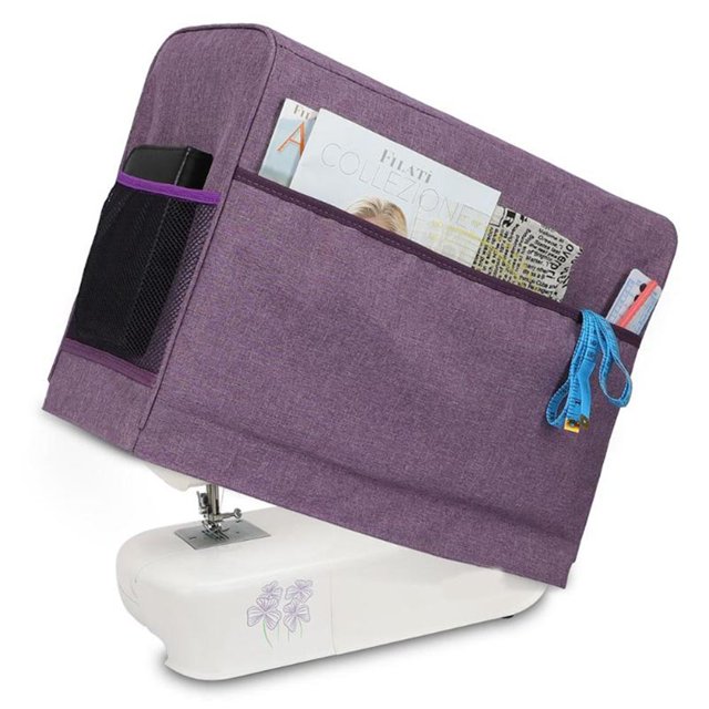 Housse de Machine à Coudre Imperméable avec Poches, Sac de Rangement pour Machine à Coudre, Compatible avec la Plupart des Machines