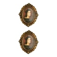 thumbnail image 3 of Baohd Picture Frame Vintage Photos Photo Holder Frames Bedroom Baroque Decor 7 Inch oval 2Set, 3 of 6