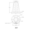 thumbnail image 2 of Saftron 6" Surface Mount Base for 1.9" OD Swimming Pool Ladder/Rail, White, 2 of 3