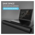 thumbnail image 4 of Speaker Computer Wired Sound Bar Home Theater Stereo Surround Sound Bar Support For PC/TV Theater 3.5mm ,High Sound, 4 of 7
