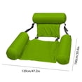 thumbnail image 2 of Lit Flottant Gonflable avec Dossier en Rangée, Durable et Portable, Chaise Longue de Loisirs Aquatiques, 2 of 4