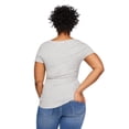 thumbnail image 3 of Paisley Sky Maternity Short Sleeve V-Neck Tee, 3 of 6