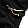 thumbnail image 2 of Ceisia Men Solid Color Loose Casual Pants Elastic Waist Drawstring Sports Gift Work Trousers, 2 of 7