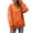 Orange, variant on IROINID Reduced Polyester Long Sleeve T Shirt for Women Cotton Shirts for Women Daily New Bottom Split Fleece Round Neck Pullover With Plush And Thickened Sweater,Orange