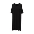 thumbnail image 4 of TIMIFIS Chemise de Nuit Décontractée pour Homme, Vêtement de Nuit, Col Rond, Doux et Confortable, Chemises de Sommeil, Tenue d'Intérieur, Manches Courtes, Couleur Unie, Chemises de Nuit, Grande Taille et Taille Forte, Hauts de Pyjama Unisexes, 4 of 9