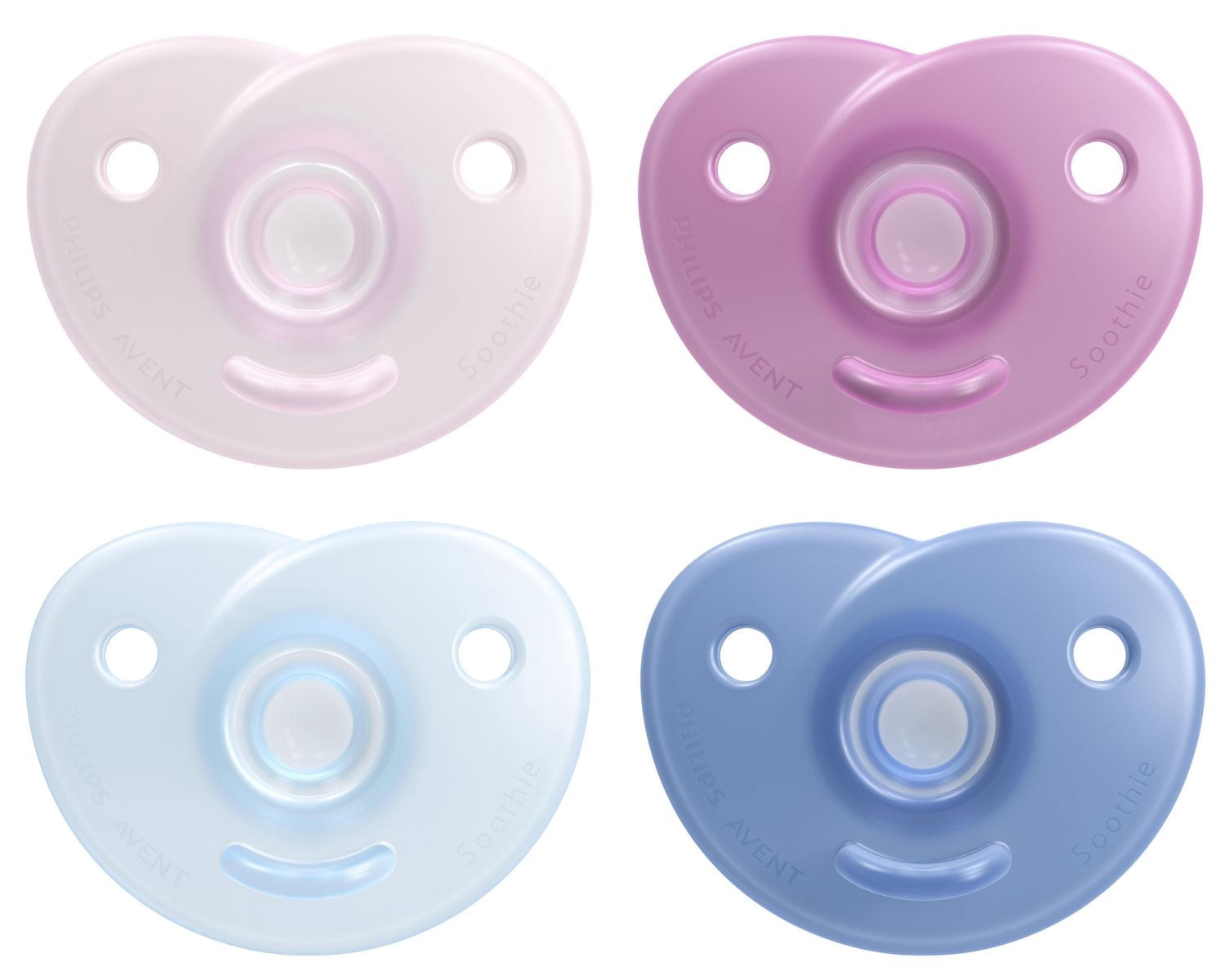 Suce Philips Avent Soothie Heart, 0 à 3 mois, couleurs variées, emb. de 2, SCF099/00