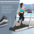thumbnail image 3 of Gymax 2 in 1 Folding Treadmill  4.75HP Running Machine w/ APP & Remote Control White, 3 of 10