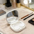 thumbnail image 4 of White Portable Compact Contact Lens Storage Case With Integrated Accessory Holder For Daily Use And Travel Organization, 4 of 7