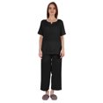 thumbnail image 1 of Inkmeso Ensemble de Pyjama à Manches Courtes pour Femmes, T-Shirt Henley et Ensemble de Vêtements de Nuit, 1 of 7