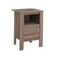 thumbnail image 2 of Monarch Specialties Accent Table, Side, End, Nightstand, Lamp, Storage, Living Room, Bedroom, Brown Laminate, Transitional, 2 of 4