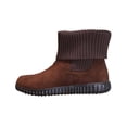 thumbnail image 2 of Styesk Bottes pour Femmes Bottes pour Femmes Mode Décontractée et Style d'Hiver Bottines Courtes Chaudes Couleur Unie à Coutures Bout Rond à Enfiler Bottines Plates Bottes de Travail pour Femmes, 2 of 7