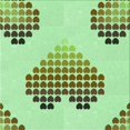 thumbnail image 1 of Ahgly Tapis d'Intérieur Lavable en Machine Carré Vert Clair, 6 Pieds Carré, 1 of 7