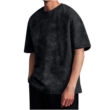 Cinvoph Mens Summer Vintage Tops Short Sleeve Crew Neck T Shirts Casual Workout Basic Tees Clothes Outfits