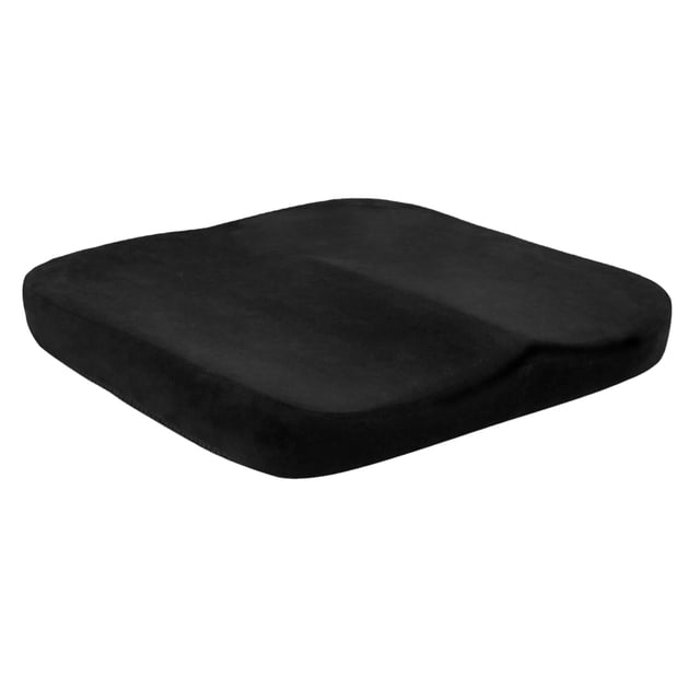 Transemion Coussin de Siège - Haute Résilience et Grand Application Grand Coussin en Mousse à Mémoire de Forme Chaise 1noir+doublure 40*40*6cm 1Ensemble