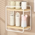 thumbnail image 1 of EGNMCR Closet Organizers and Storage, Organization and Storage Cup Wall Mounted No Punch Storage Rack Sundry Storage Cabinet Wall Shelves Bathroom Wall Mounted Storage Racks Iron Wall Mounted Shelf, 1 of 6