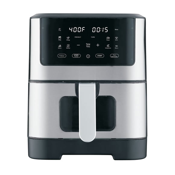 Frigidaire 8-litre (8.5-quart) Digital Stainless Steel Air Fryer with Viewing Window - Stainless Steel