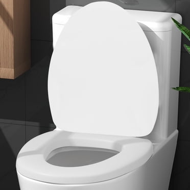 YANHAIGONG Économies du Printemps! Siège de Toilette Allongé en Vinyle Souple, Housse Allongée de Siège de Toilette en Vinyle Souple avec Coussinage en Mousse de Confort, Convient à Tous les Appareils de Taille Standard, Facile à Installer