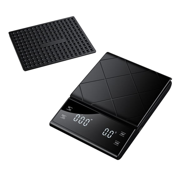 Coffee Scale, Timer Function, Digital Display, Maximum Weighing 3kg, Accuracy 0.1g Food Kitchen Scale Gram Weight Small Balance ,Easy to Use