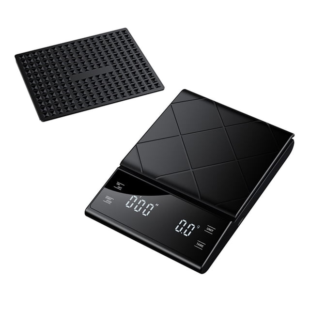 Coffee Scale, Timer Function, Digital Display, Maximum Weighing 3kg, Accuracy 0.1g Food Kitchen Scale Gram Weight Small Balance ,Easy to Use