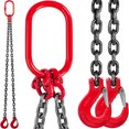thumbnail image 1 of VEVOR 5 ft Chain Sling 0.375 in x 5 ft Double Leg with Grab Hooks Sling Chain 4 T Capacity Double Leg Chain Sling Grade 80 ( 0.375 in x 5 ft Double Leg Sling), 1 of 9