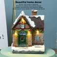 thumbnail image 3 of LED Lighted Christmas Village House Vintage Exquisite Landscaping Christmas House Home Decor Presents, 3 of 7