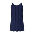 thumbnail image 4 of Robe Courte d'Été pour Femme de Plage - par-Dessus de Bikini, Sans Manches Évasée, Robe T-Shirt Décontractée Mini, Polyester, Tailles P - TTG, 4 of 4