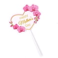 thumbnail image 4 of Fridja Clearance Cake Decoration Ribbon Bouquet Flowers Mother's Day Cake Insert Card Baking, 4 of 6