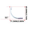 thumbnail image 3 of 10Pcs Aluminium Alloy Mountain Bike V Brake Part Component Bikes Noodle Cable Detachable Replacement Professional Riding Braking Tube Pipe Part 90掳, 3 of 8