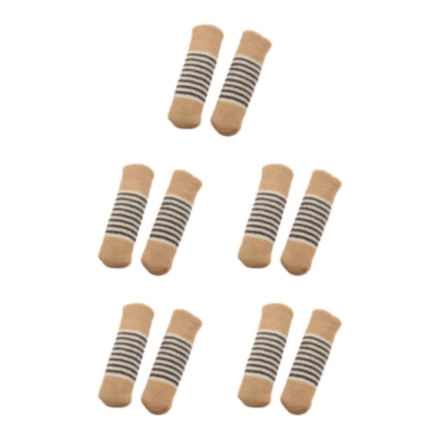 Redempat 24pcs/set Knitted Chair Leg Socks Reliable Protection For Furniture Non Slip Furniture Pads Caps Set Polyester Premium style 10 5Set