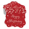 thumbnail image 1 of Inkdotpot Real Rose Gold Foil Bracket Shape Paper Hang Tags Happy Birthday Favor Tags Pack Of 50, 1 of 6