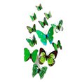 thumbnail image 1 of serony 12Pcs 3D DIY Wall Stickers PVC Kid Room Decal Home Decoration Decor green 1Set, 1 of 6