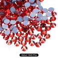 thumbnail image 3 of Uxcell Hotfix Rhinestones Flatback Crystal Glass Gems for Craft Clothes DIY Decoration Light Red 4.8mm, 3 of 5